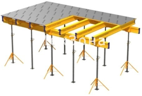 Опалубка перекрытий на телескопических стойках