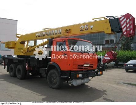 ГАЛИЧАНИН 25 тонн, стрела 22 и 28 метров.