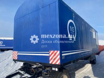  Вагон-дом на шасси "ЕРМАК", жилой 8-ми местный, с зоной для приготовления пищи