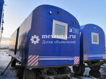  Вагон-дом на шасси комплект "Кухня-Столовая-Склад"