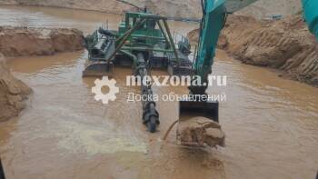 Гидромеханизация Земснаряд 2000/63. Добыча песка и гравия.